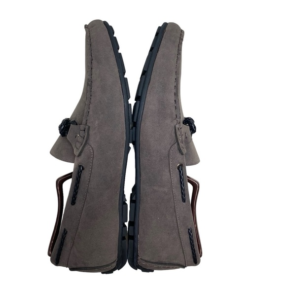 Vance Co Tyrell Mens 10.5 US Slip On Loafers Gray Tru‎ Comfort Foam Driving Shoe - Picture 3 of 15